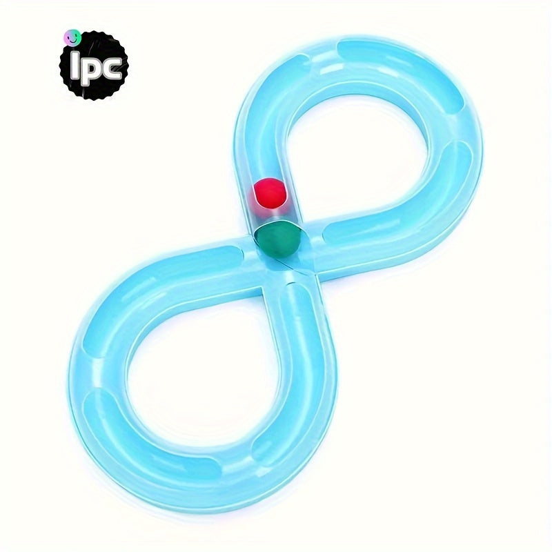 1pc Interactive Cat Turntable Track, Plastic Cat Toy Board, Indoor Cat and Kitten Entertainment Supplies