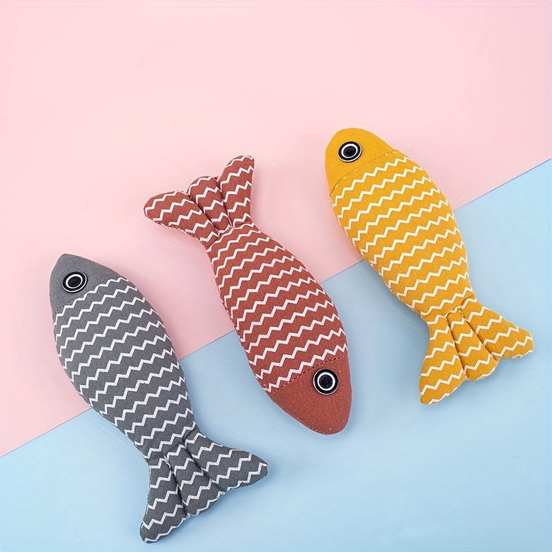 Cat Toy: Realistic Durable Plush Pillows Kitten Toy For Indoor & Outdoor Pet Teeth Grinding!