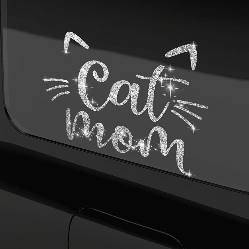 Cat Mother Ear Cat Whisker Claw Print Sticker, Vinyl Sticker For Car, Truck, Wall, Laptop Sticker