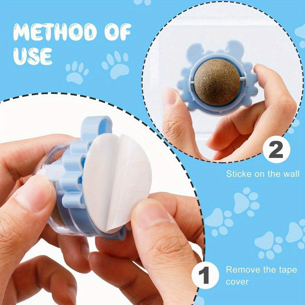 3pcs Rattan Cat Toy Interactive, Ball-Shaped, Chew & Play, Dental Health & Teeth Cleaning / Indoor Cats, All Breeds / Natural Rattan Material, Plaything, Interactive Cat / Durable Without Battery, Playful Exercise, Feline Enr