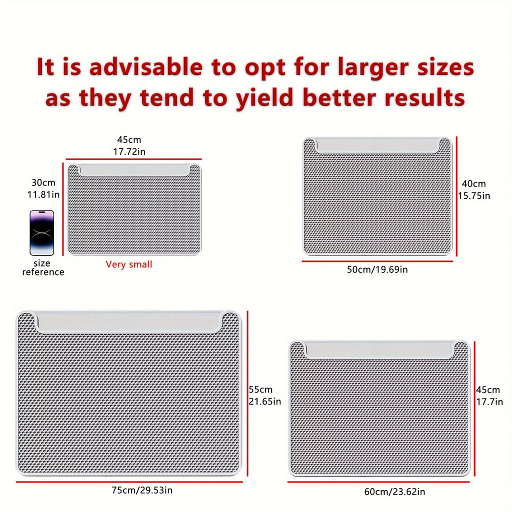 Double Layer Cat Litter Mat, Anti-splash Dust Control Easy To Clean Indoor Cat Cleaning Mat Trapping Box