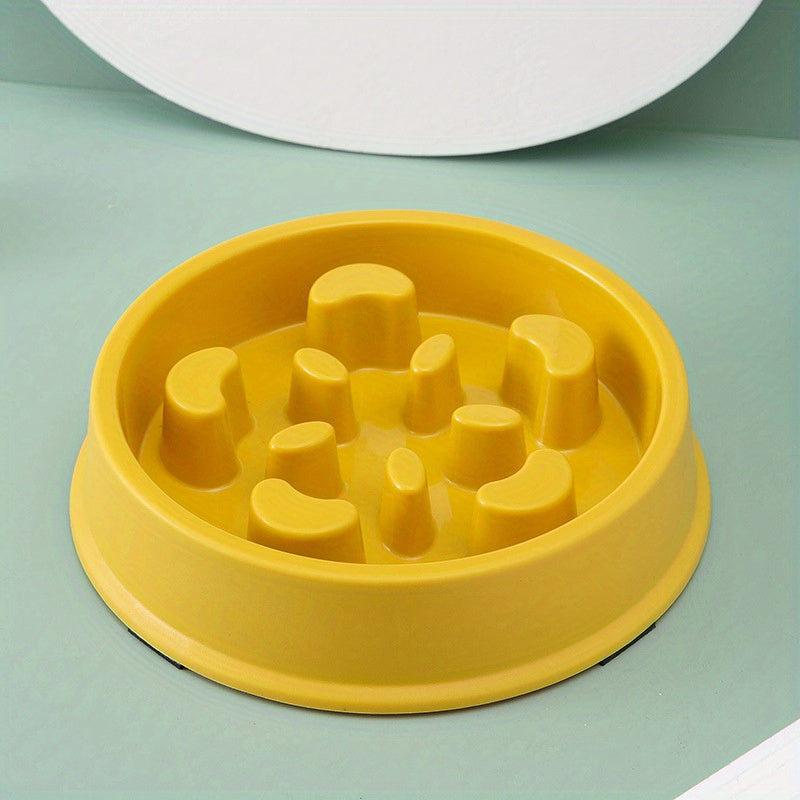 Non-Slip Slow Feeder Pet Bowl For Anxiety Relief - Prevents Choking And Promotes Healthy Eating Habits For Dogs And Cats