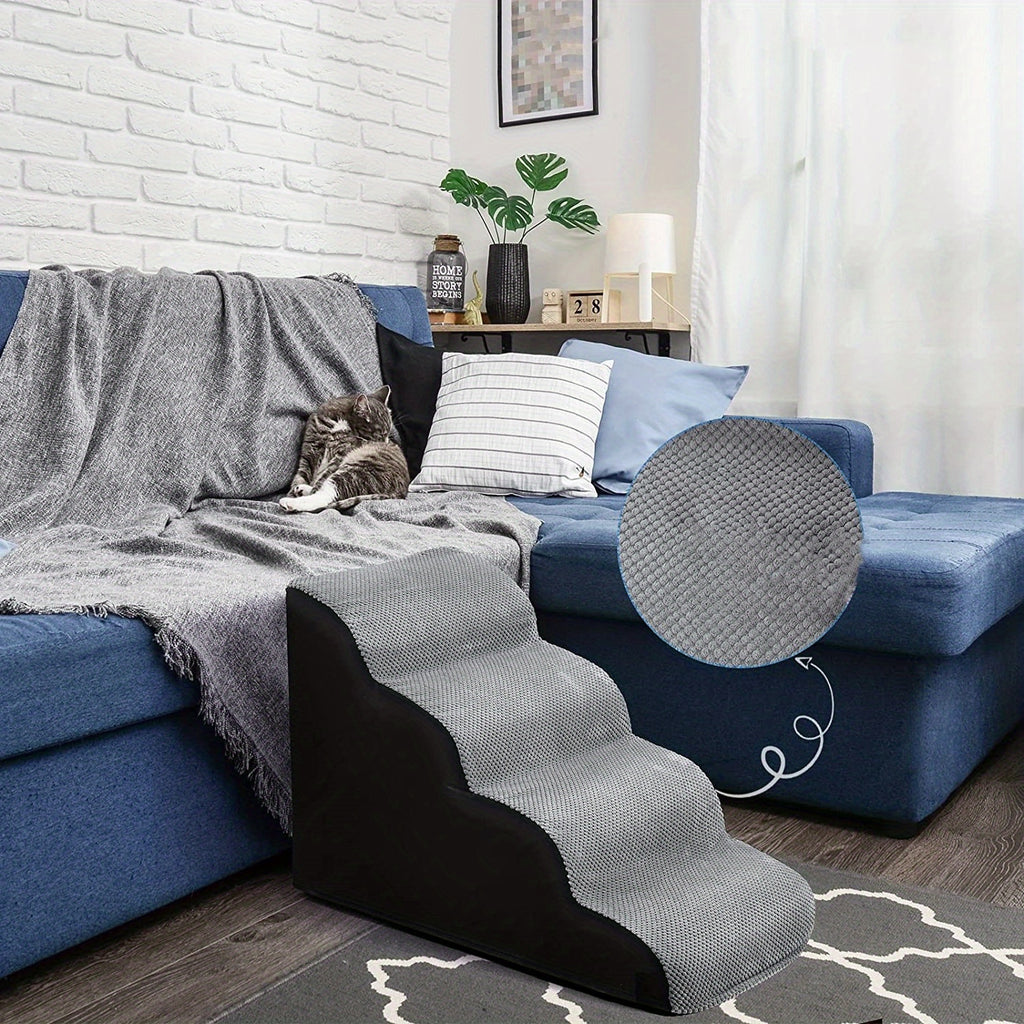 Dog Stairs Up And Down Sofa Bed Sponge Steps Gradient Cat Small Dog Stairs Climbing Stairs Dog Up And Down Sofa Bed Sponge Steps