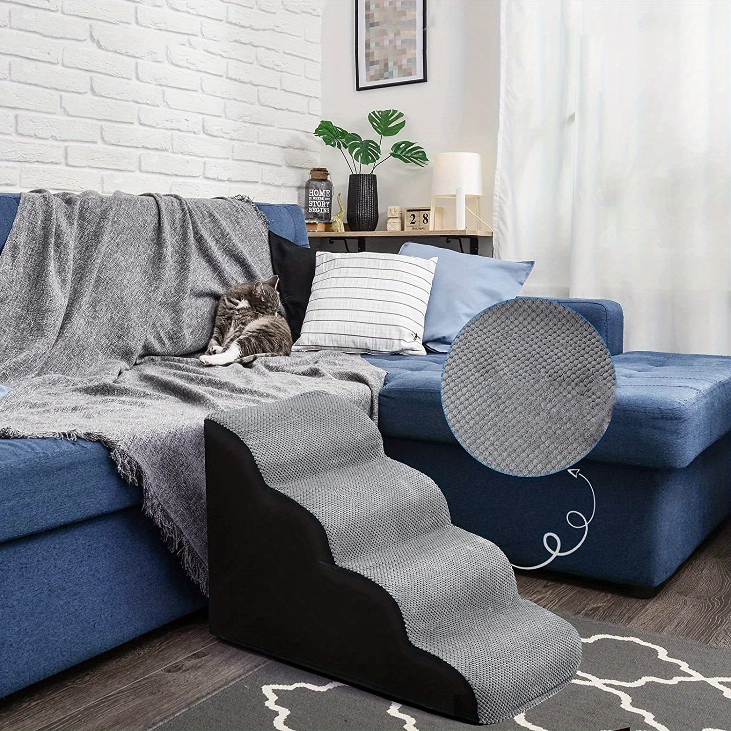 Dog Stairs Up And Down Sofa Bed Sponge Steps Gradient Cat Small Dog Stairs Climbing Stairs Dog Up And Down Sofa Bed Sponge Steps