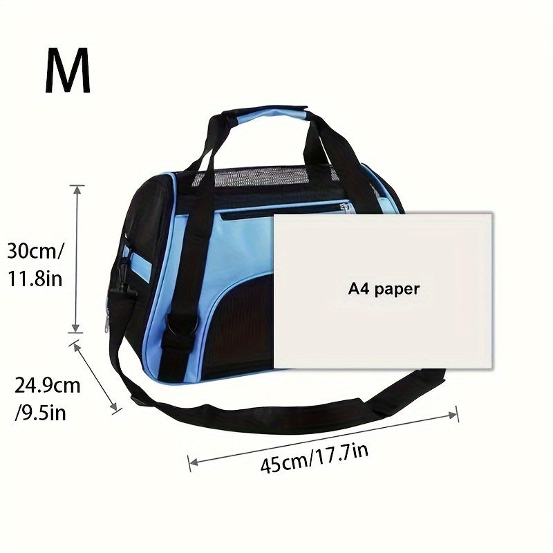 Portable Pet Carrier For Cats And Dogs - Airline Approved, Foldable And Convenient - Ideal For Travel And Outdoor Activities