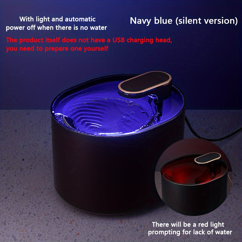 Pet Water Fountain - Automatic Circulating Water Dispenser For Cats And Dogs - Encourages Hydration And Improves Health