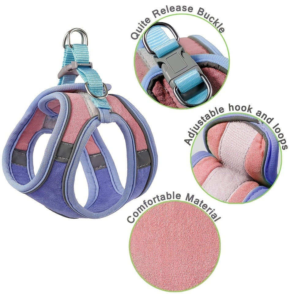 Ultimate Escape-Proof Cat Walking Harness Vest - Adjustable, Anti-Leak, Breathable, Reflective, Comfortable Design - Perfect for Outdoor Adventures with Your Furry Friend!