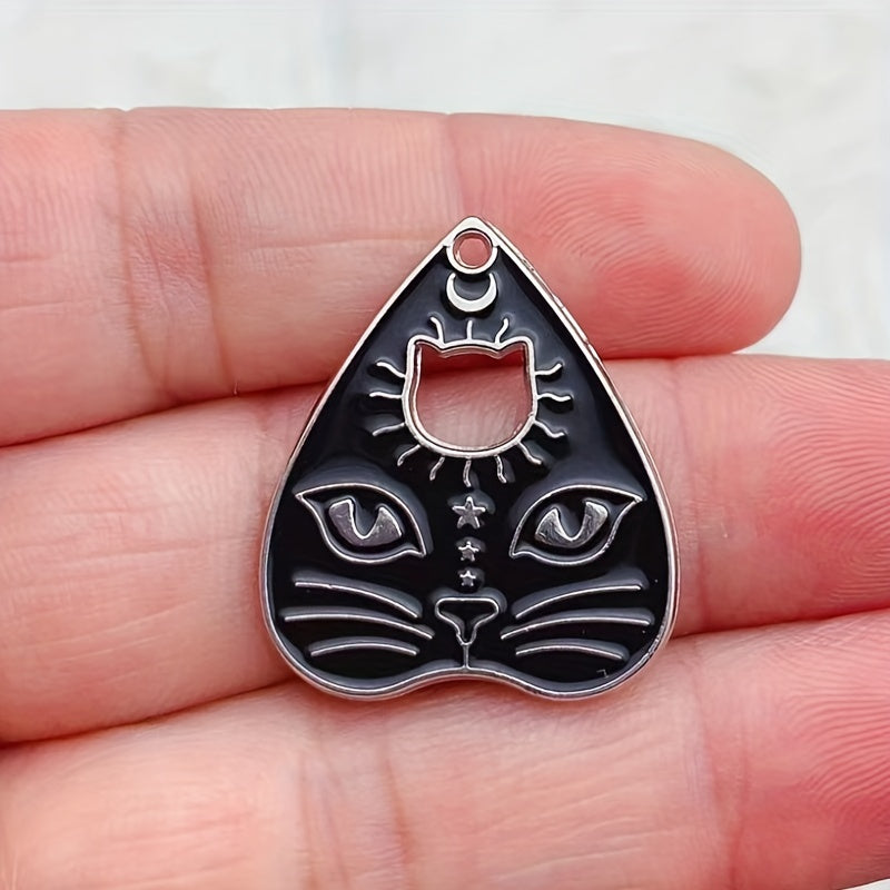 10pcs/set Cat Detail Heart DIY Pendant