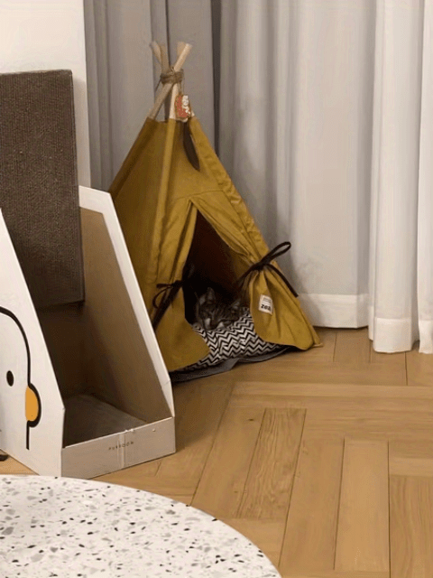 Pet Tent Portable Pet Tents For Small Dogs Or Cats, Puppy Bed Washable Dog Or Cat Houses With Cushion