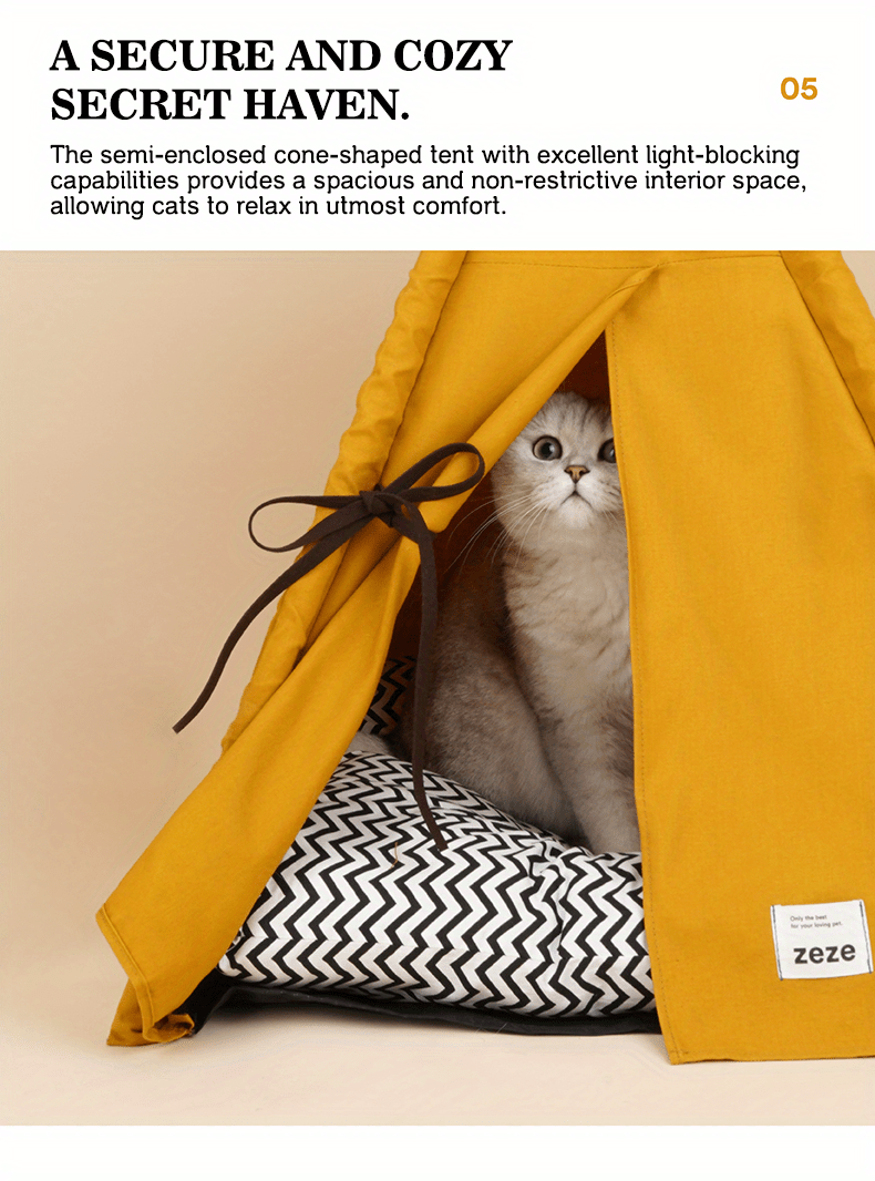 Pet Tent Portable Pet Tents For Small Dogs Or Cats, Puppy Bed Washable Dog Or Cat Houses With Cushion