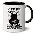 1pc Ceramic Coffee Cup - Black Cat Design - 11oz Home Office Mug For Coffee Lovers