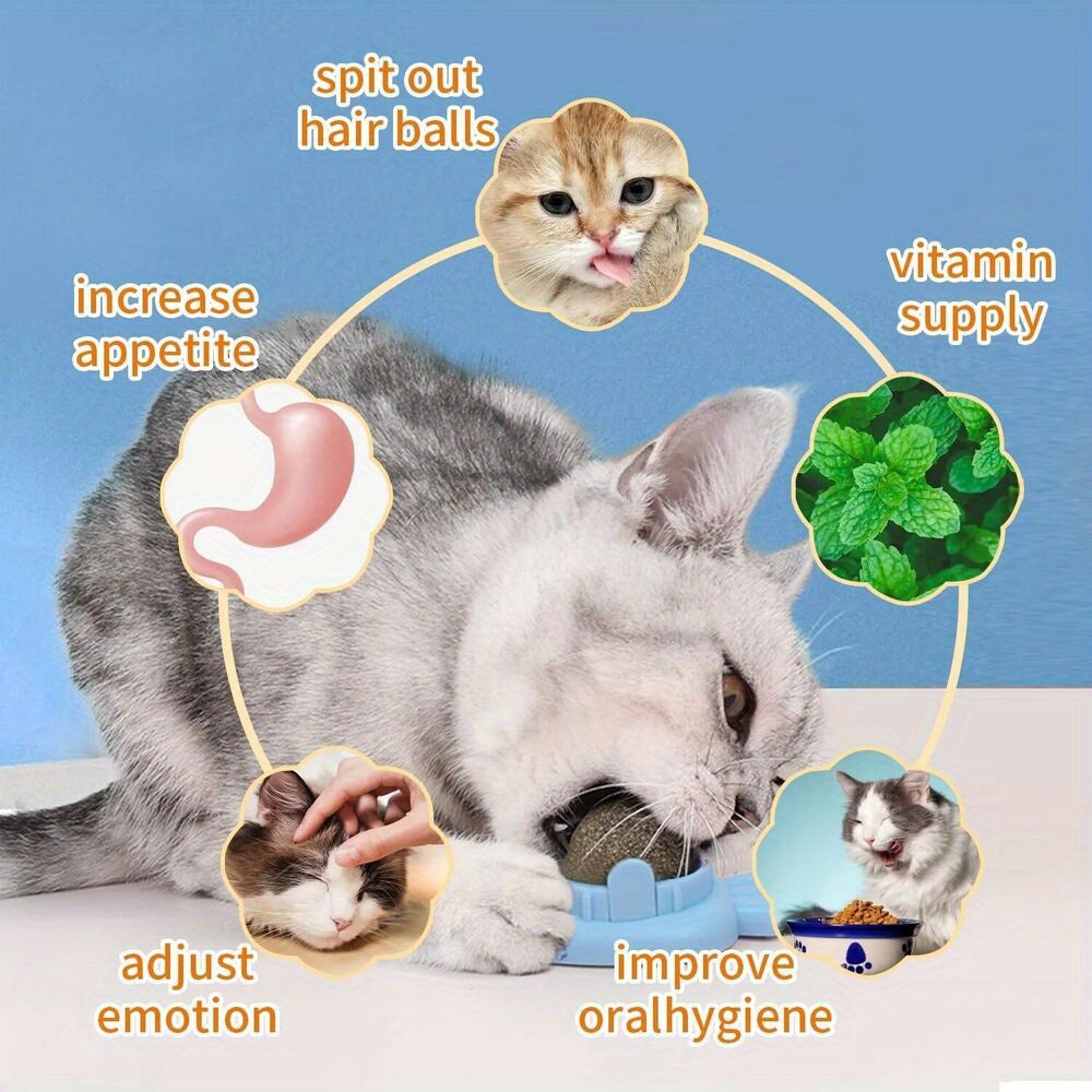 3pcs Rattan Cat Toy Interactive, Ball-Shaped, Chew & Play, Dental Health & Teeth Cleaning / Indoor Cats, All Breeds / Natural Rattan Material, Plaything, Interactive Cat / Durable Without Battery, Playful Exercise, Feline Enr