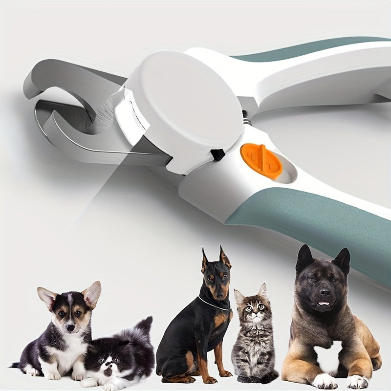 Brighten Up Pet Grooming with LED Light Pet Nail Clipper - Perfect for Dogs & Cats!