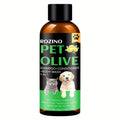 Natural Olive Essence Pet 3-in-1 Shampoo, Hair Care And Bath Gel, Mild And Clean, Soothe The Skin, Make The Fur Shiny, Safe And Healthy, Common For Cats And Dogs