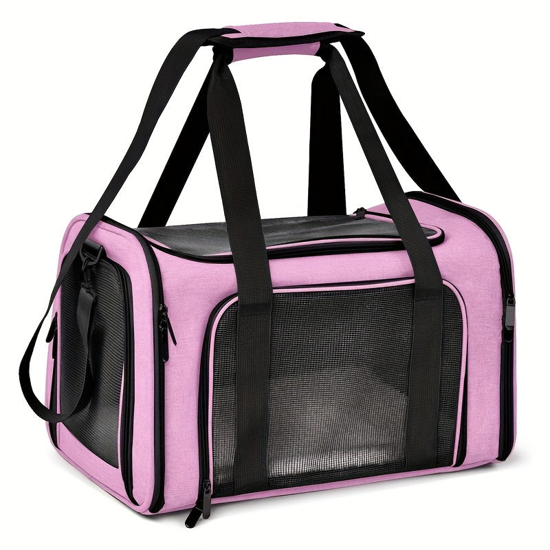 Cat Bag Breathable Pet Carrier Bag Foldable Pet Carrier Cat Backpack