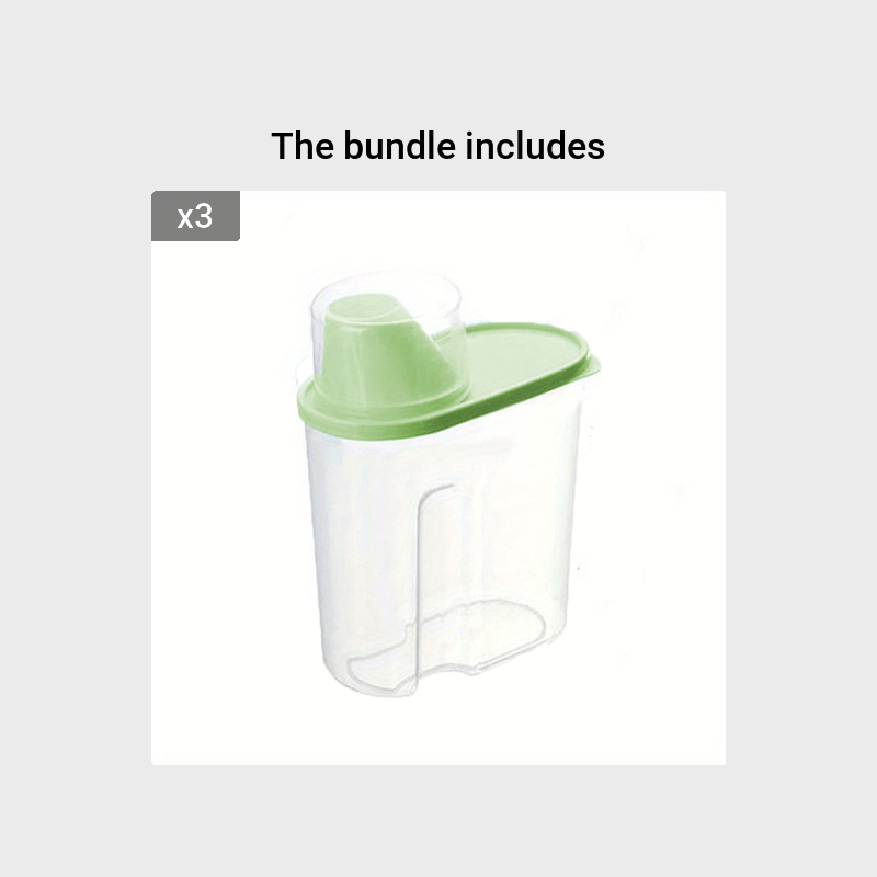 Airtight Pet Food Storage Containers With Lids - 2.5L Plastic Containers For Moisture-Proof Storage Of Dry Food And Snacks For Dogs And Cats