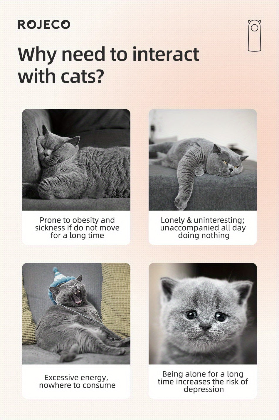 Automatic Laser Light Pet Toy - Interactive, Smart for Cats, No Battery Included