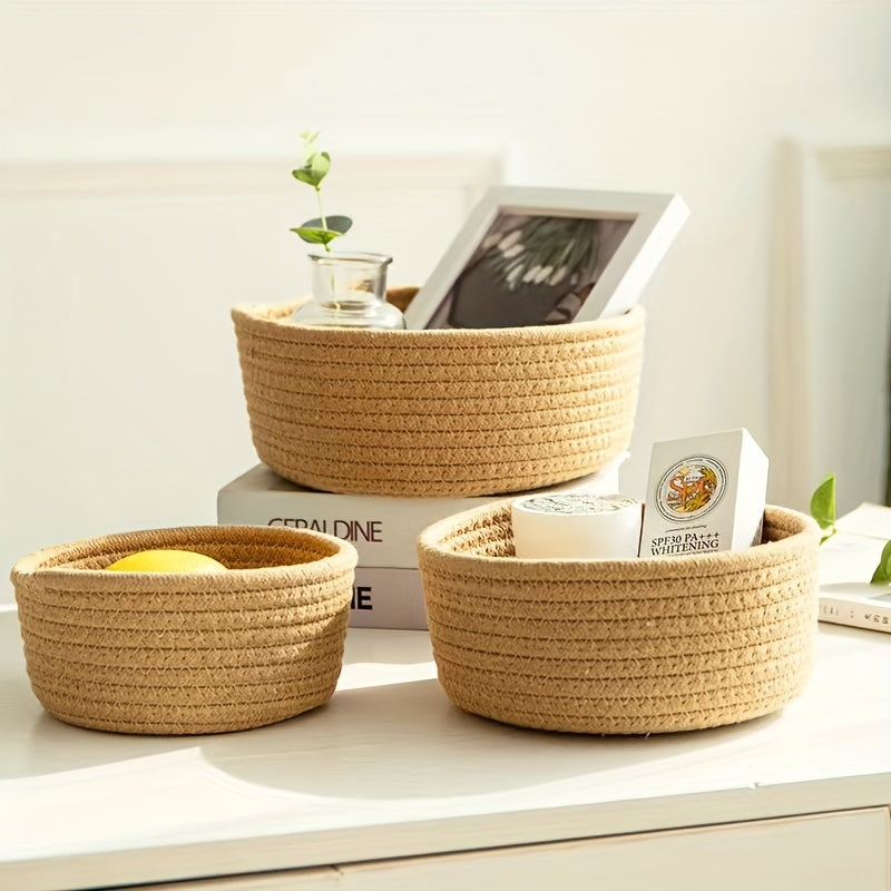 1pc Cute Cat Ear Storage Basket: Desktop Sundries Organizer for Office & Home Decor