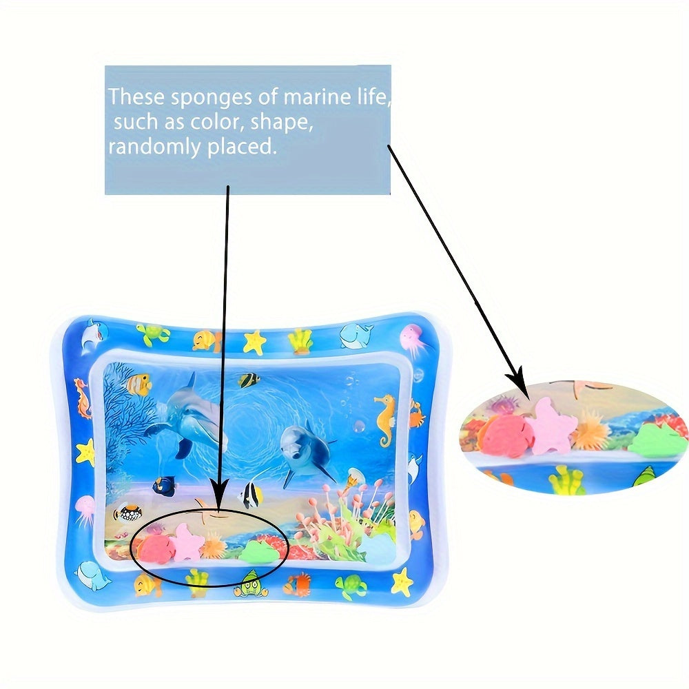 Interactive Water Play Mat for Cats and Small Dogs, Animal Print Splash Pad, Leakproof Durable Plastic Pet Activity Mat for Indoor/Outdoor Fun, Cooling Entertainment Toy for Feline & Canine Enrichment