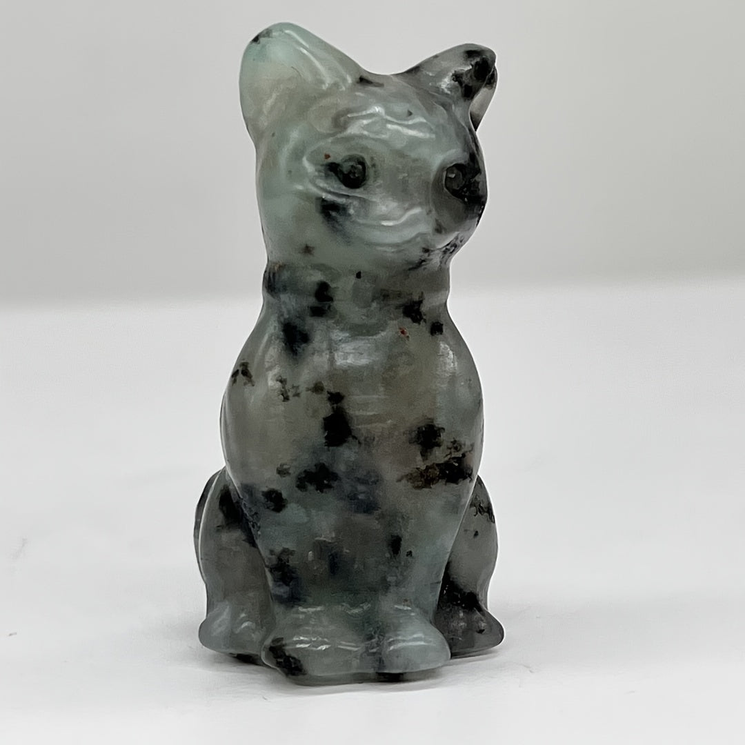 1Pc Exquisite Natural Crystal Whimsical Cat Figurine - Jewelry Accessories for Home Decoration - Unique Gift Idea with Cute Design and Sparkling Appearance