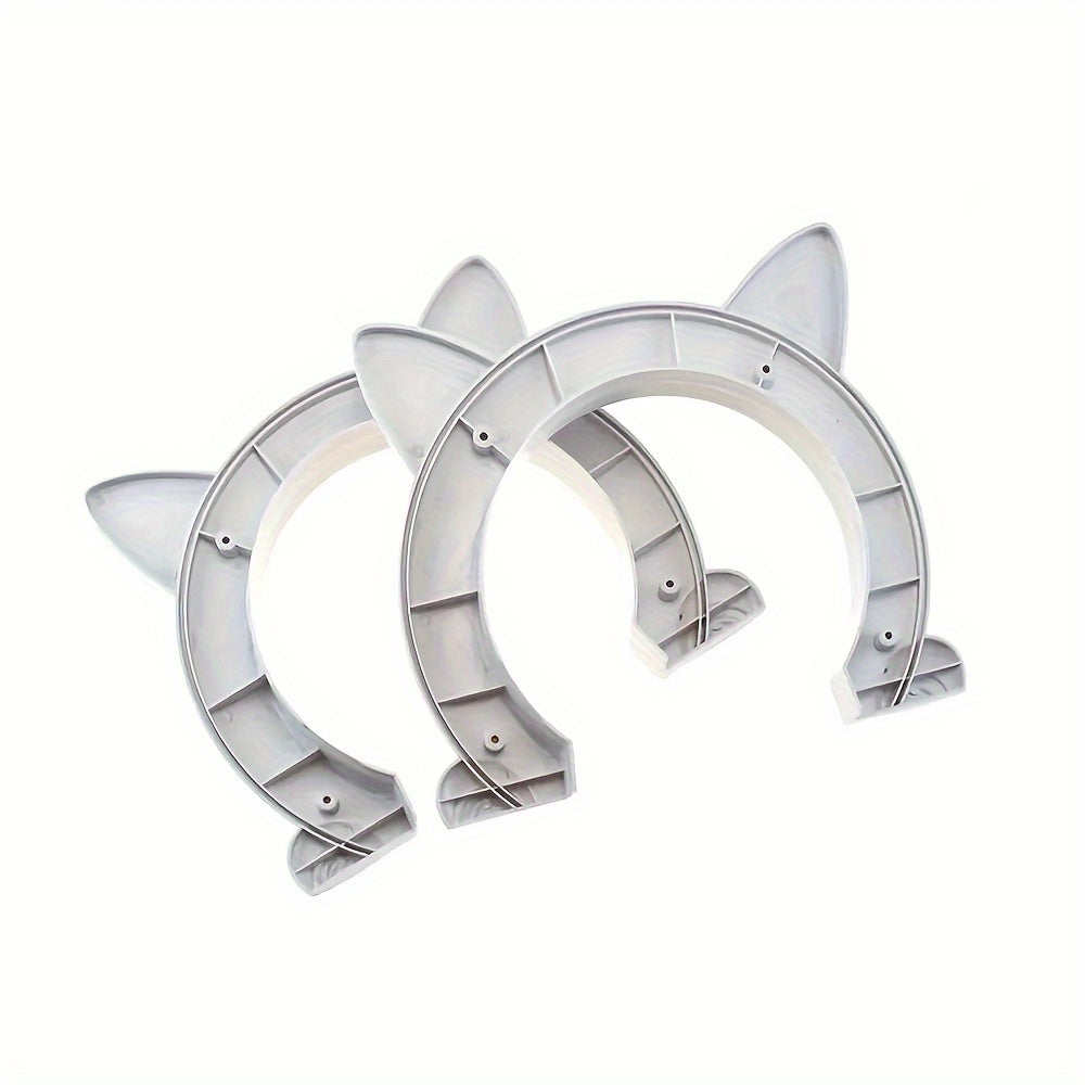 Small Pet Gate Door Kit - Direction Controllable, Accessible, and Durable ABS Plastic Toy for Pet Training, Dog and Cat Door Hole, Kitten-Friendly, Easy Installation