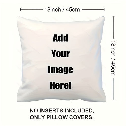 1pc Personalized Throw Pillows With Custom Photos For Dogs And Cats Pets, Insert Custom Pictures For Single-sided Printing, Pet Memorial Gift For Dogs Passing Away For Living Room Decor, And Sofa Decor