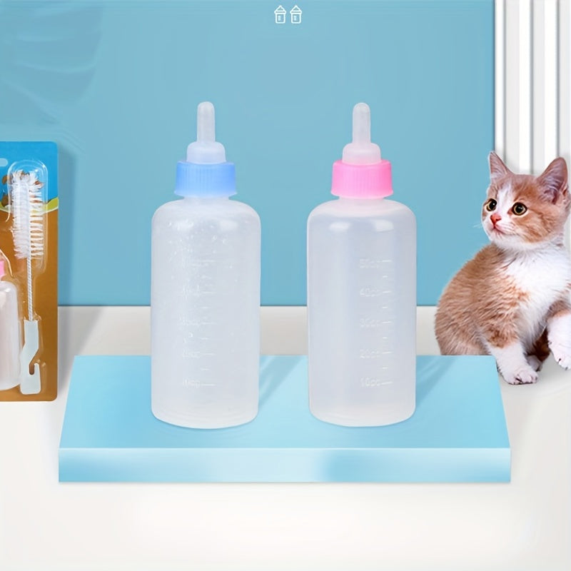 Pet Nursing Bottles Kit For Cats And Dogs Kitten Bottles Newborn Kitten Feeding Milk Bottle