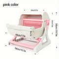 Portable Cat Litter Box, Semi-automatic Cat Litter Box Semi-enclosed Anti-splash Cat Toilet, Double Layer Design Indoor Cat Toilet For Easy Cleaning