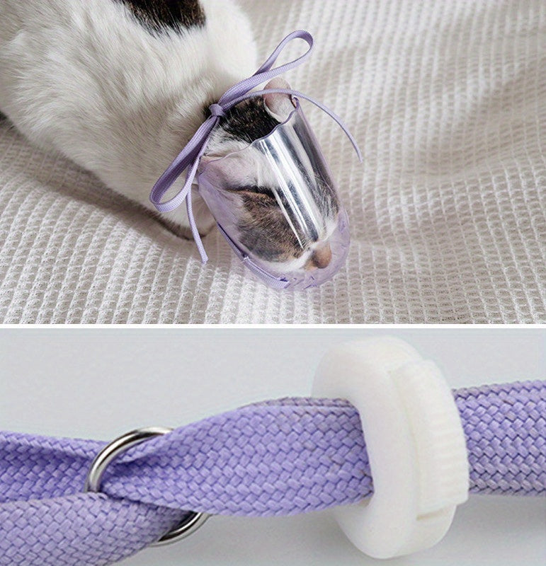 Reusable Cat Muzzle for Grooming - Prevents Biting and Chewing - Comfortable and Safe Mouth Cover for Cats