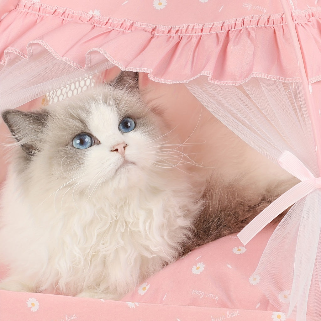 Cozy Lace Tent: The Perfect Nest For Your Cat Or Dog!