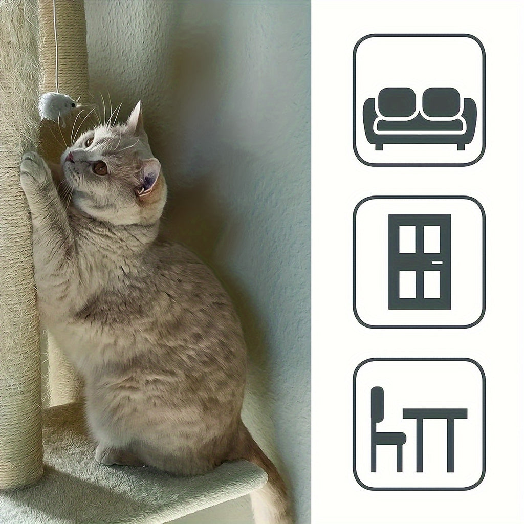 1 Roll of Premium Cat Training Tape - Durable Furniture Protector, Scratch Guard for Couch, Door, and Cat Furniture - Easy to Use, Removable, and Reusable Adhesive