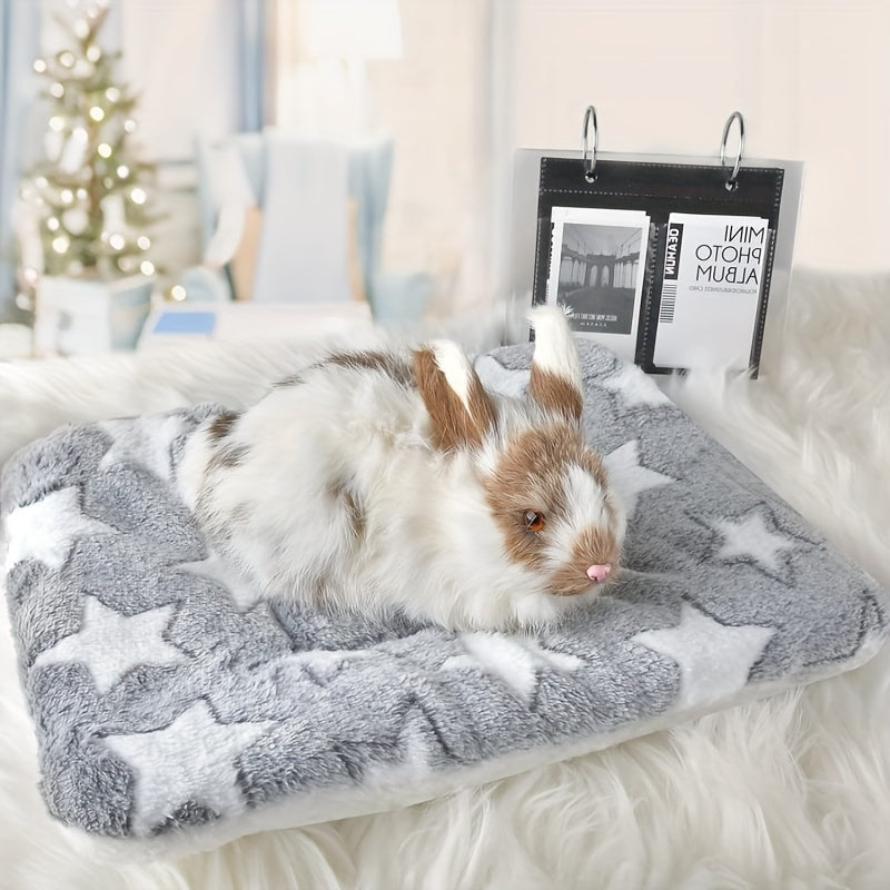 1pc Soft Pet Bed Mat For Small Animals, Ideal For Rabbits, Cats And Dogs, Thickened Warm Blanket For Winter