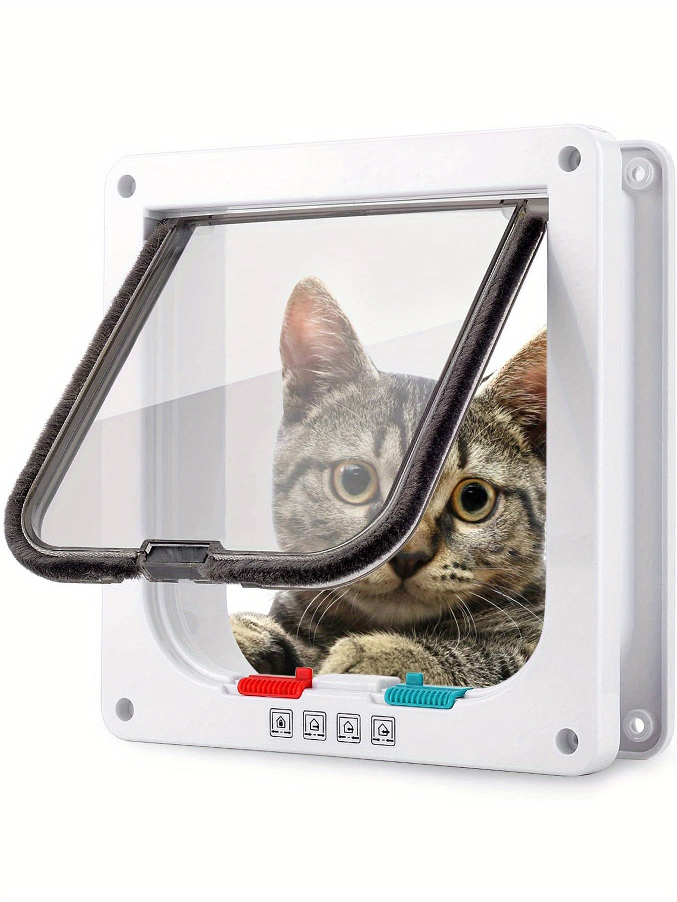 Secure And Convenient Pet Access: Multi-Function Two-Way Pet Door For Cats And Dogs