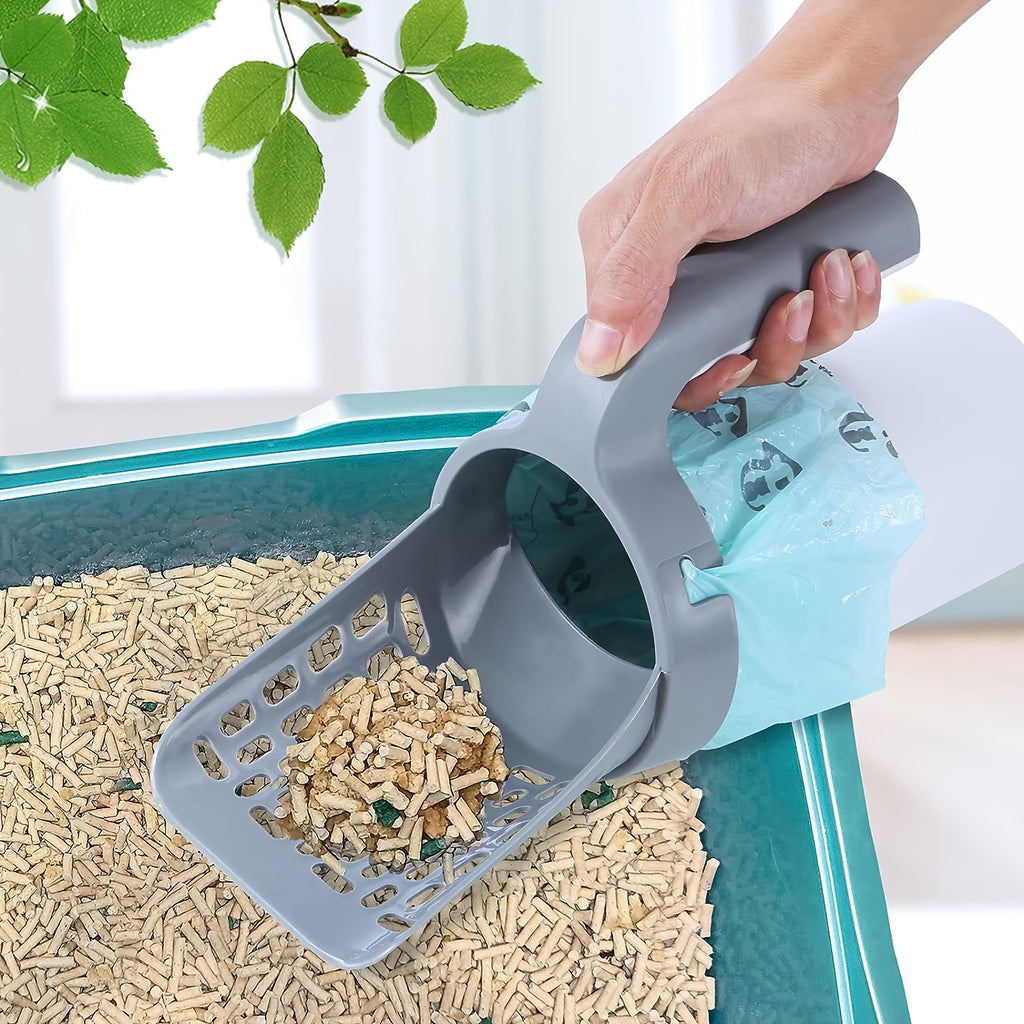 Cat Litter Scoop | Plastic, Random Garbage Bag Included, Species: Cat