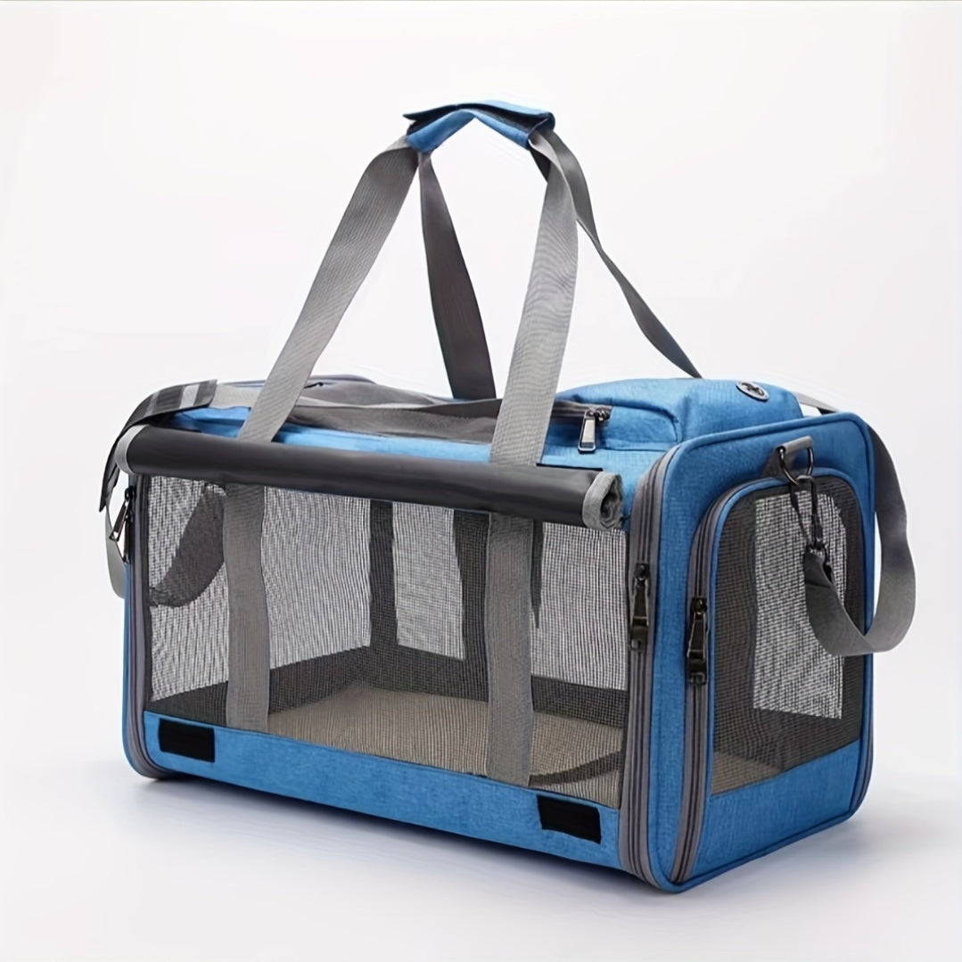 Soft-Sided Pet Carrier for Large and Medium Cats - Travel Conveniently with Privacy Protection